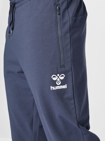 Hummel Zúžený Sportovní kalhoty 'Ray 2.0' – modrá