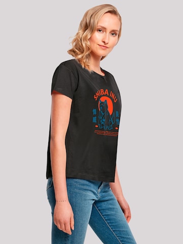 F4NT4STIC Shirt 'Japanischer Shiba Inu Hund' in Zwart