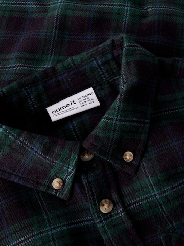 Coupe regular Chemise NAME IT en bleu