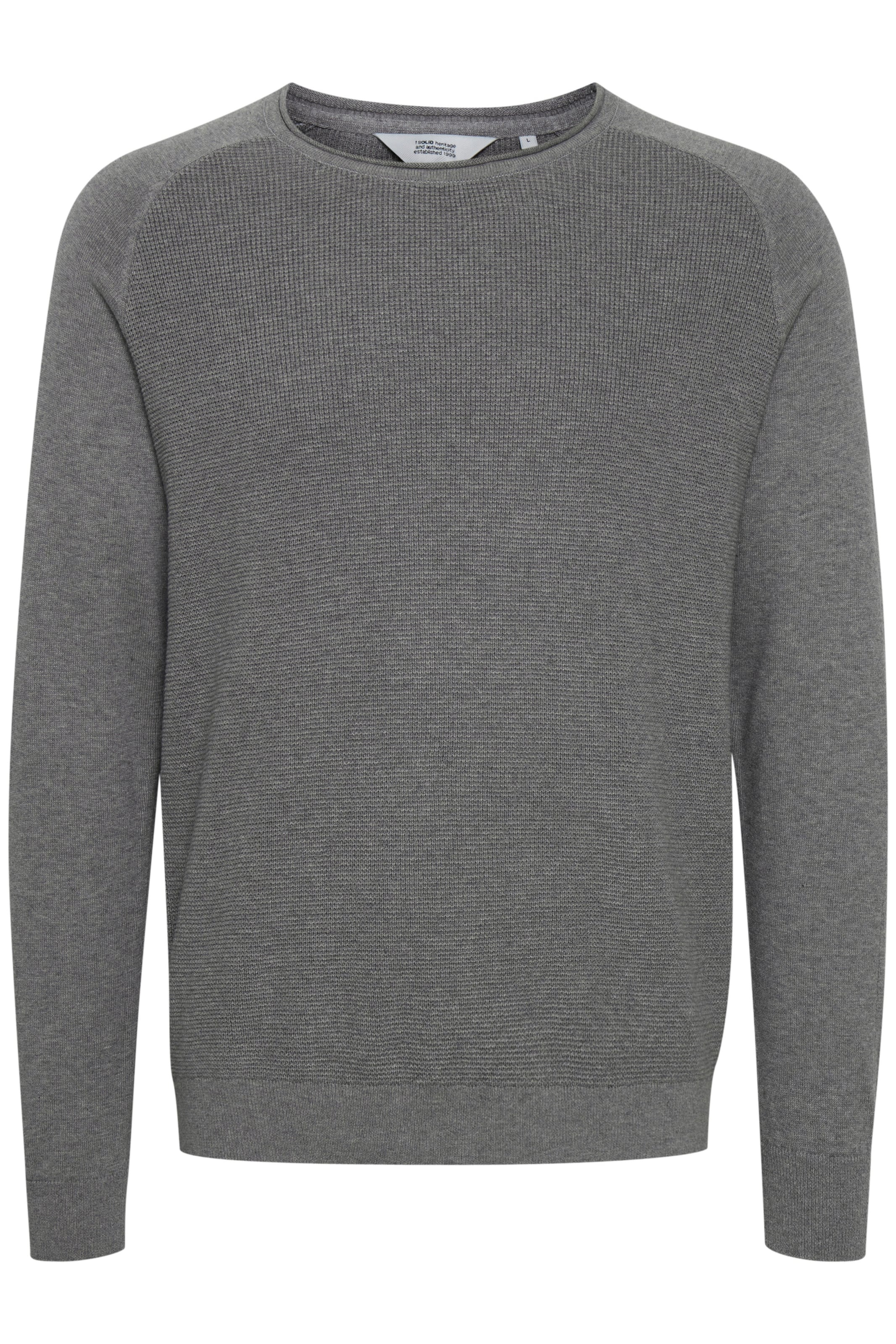 !Solid Sweater 'Tash' in Grey: front