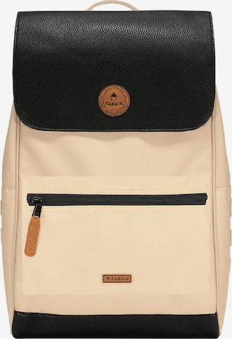 Cabaia Backpack in Beige: front