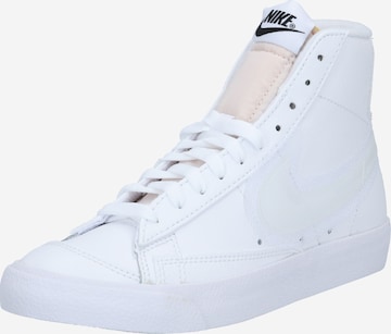 Nike Sportswear Високи маратонки 'Blazer' в бяло: отпред