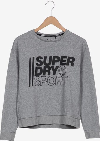 Superdry Sweatshirt & Zip-Up Hoodie in XL in Grey: front