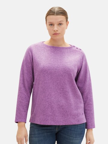 Tom Tailor Women + Sweater in Purple: front