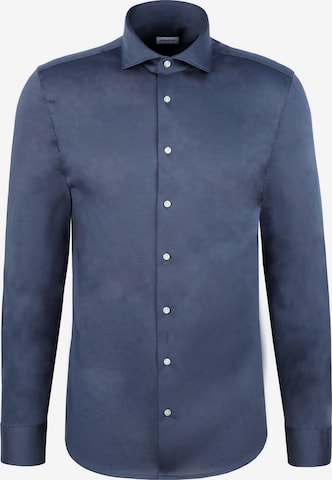 Coupe regular Chemise business SEIDENSTICKER en bleu : devant