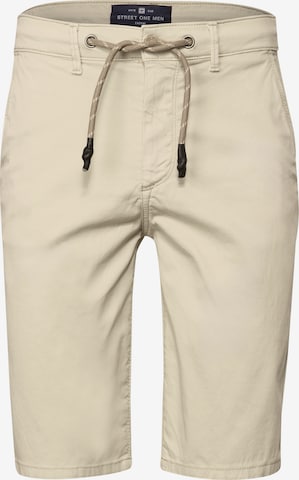 Street One MEN Regular Pants in Beige: front