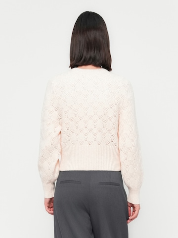 JDY Вязаная кофта 'JDYAMANDA' в Бежевый