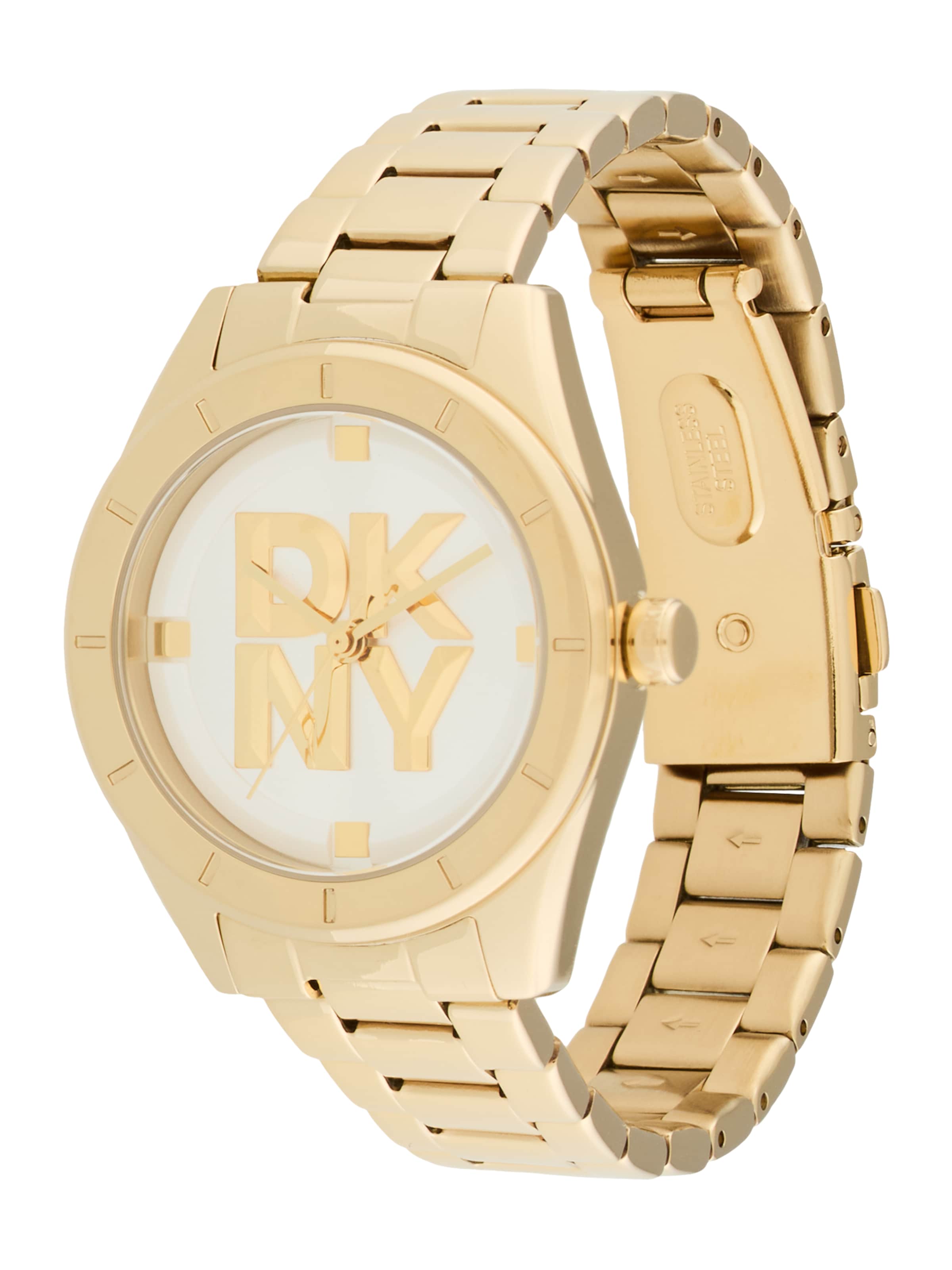 DKNY Analog watch 'Chambers Midi' in Gold: front