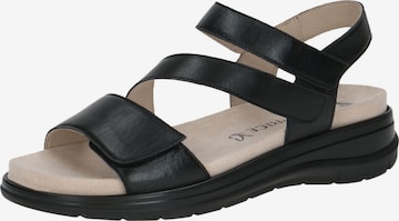 CAPRICE Sandale in Schwarz: Vorderseite