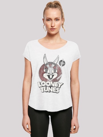 F4NT4STIC T-Shirt 'Looney Tunes Bugs Bunny' in Weiß: predná strana