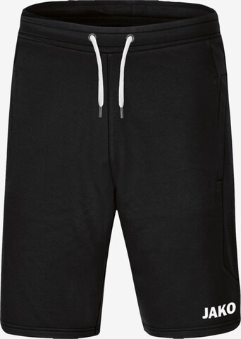 JAKO Regular Workout Pants in Black: front