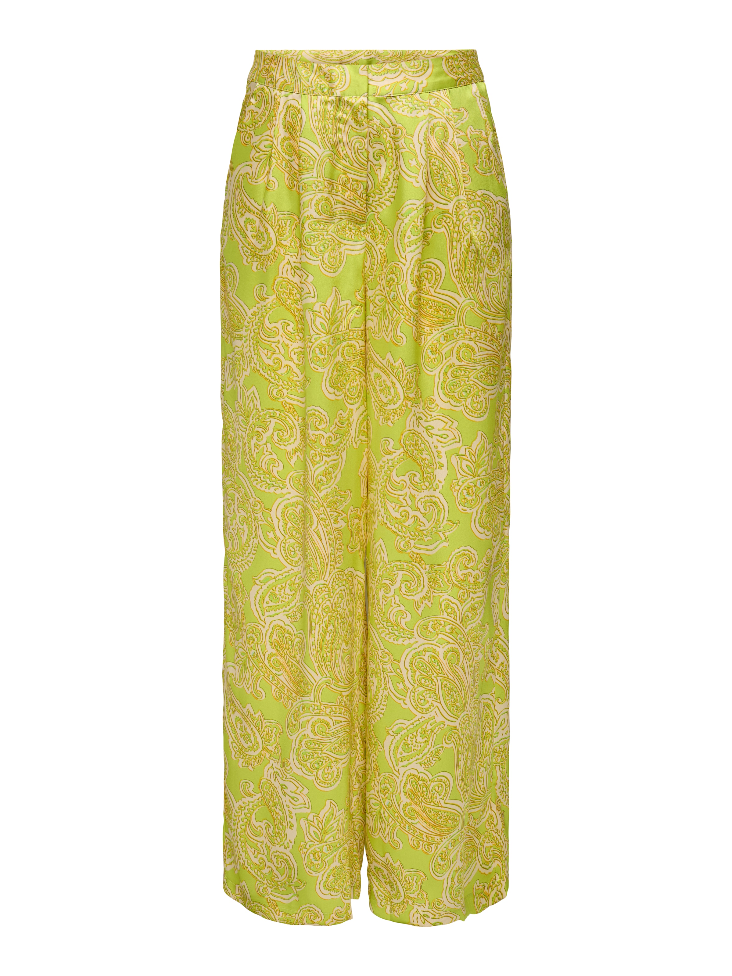 ONLY Wide leg Pleat-front trousers 'ONLPAULA' in Green: front