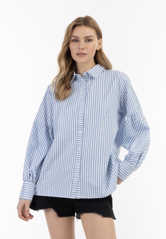 DreiMaster Vintage Blouse in Blauw: voorkant