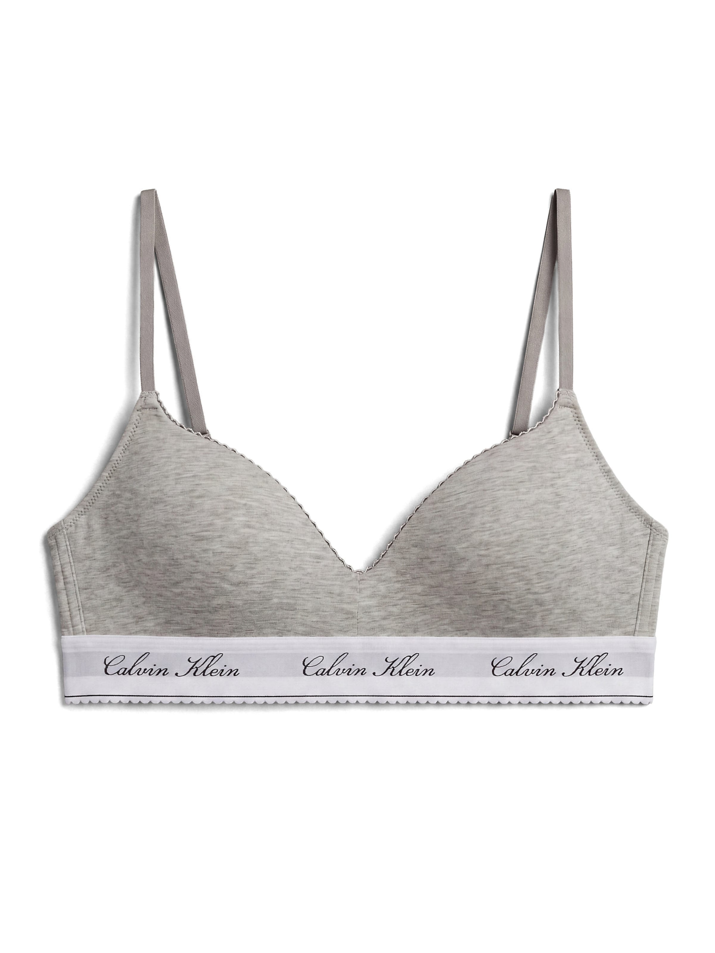 Calvin Klein Bustier BH in Grau: Vorderseite