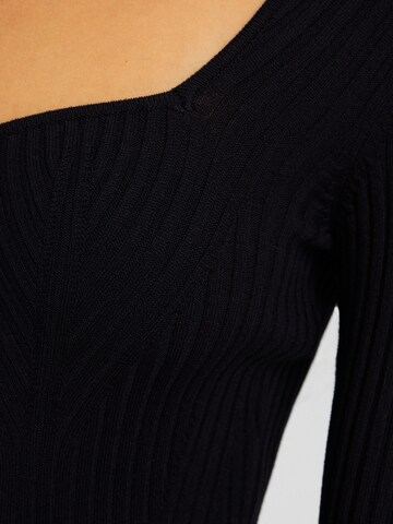 Bershka Knit dress in Black