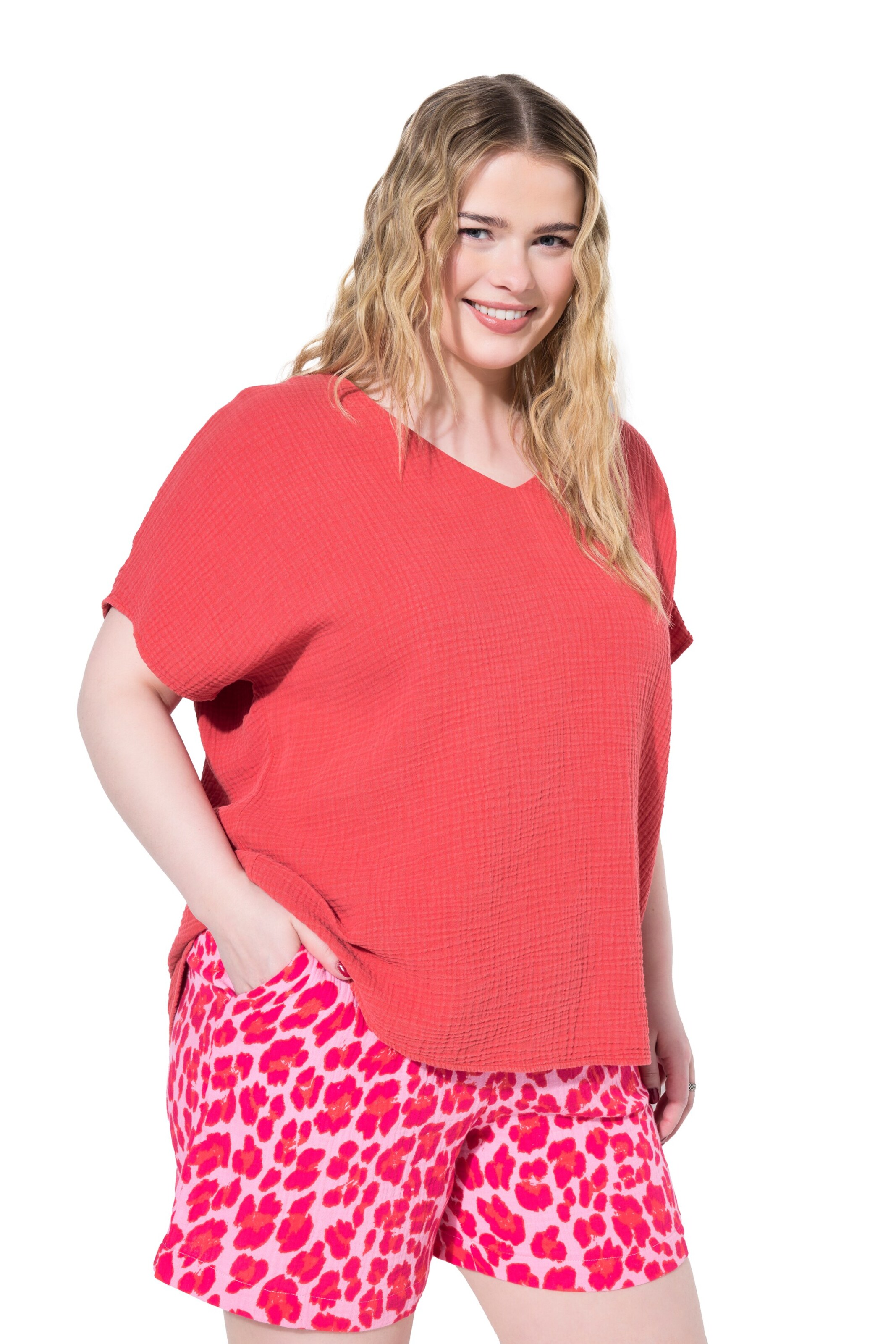 Studio Untold Bluse in Rot: Vorderseite