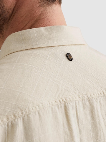 Regular fit Camicia 'Shirt with short sleeves and check texture' di PME Legend in beige