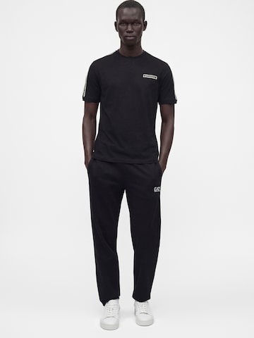 juoda EA7 Emporio Armani Marškinėliai