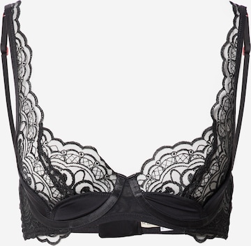 Scandale éco-lingerie Balconette Bra in Black: front