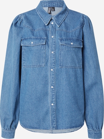 PIECES Pusero 'PAULA' värissä sininen: etupuoli