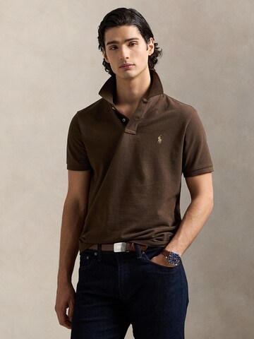 Polo Ralph Lauren Klasický střih Tričko – hnědá: přední strana