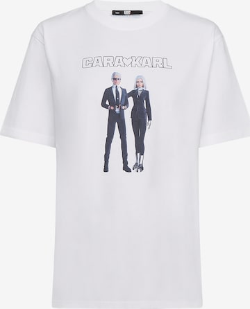 Karl Lagerfeld - Camisa em branco: frente