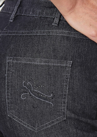 Goldner Slim fit Jeans 'Anna' in Black