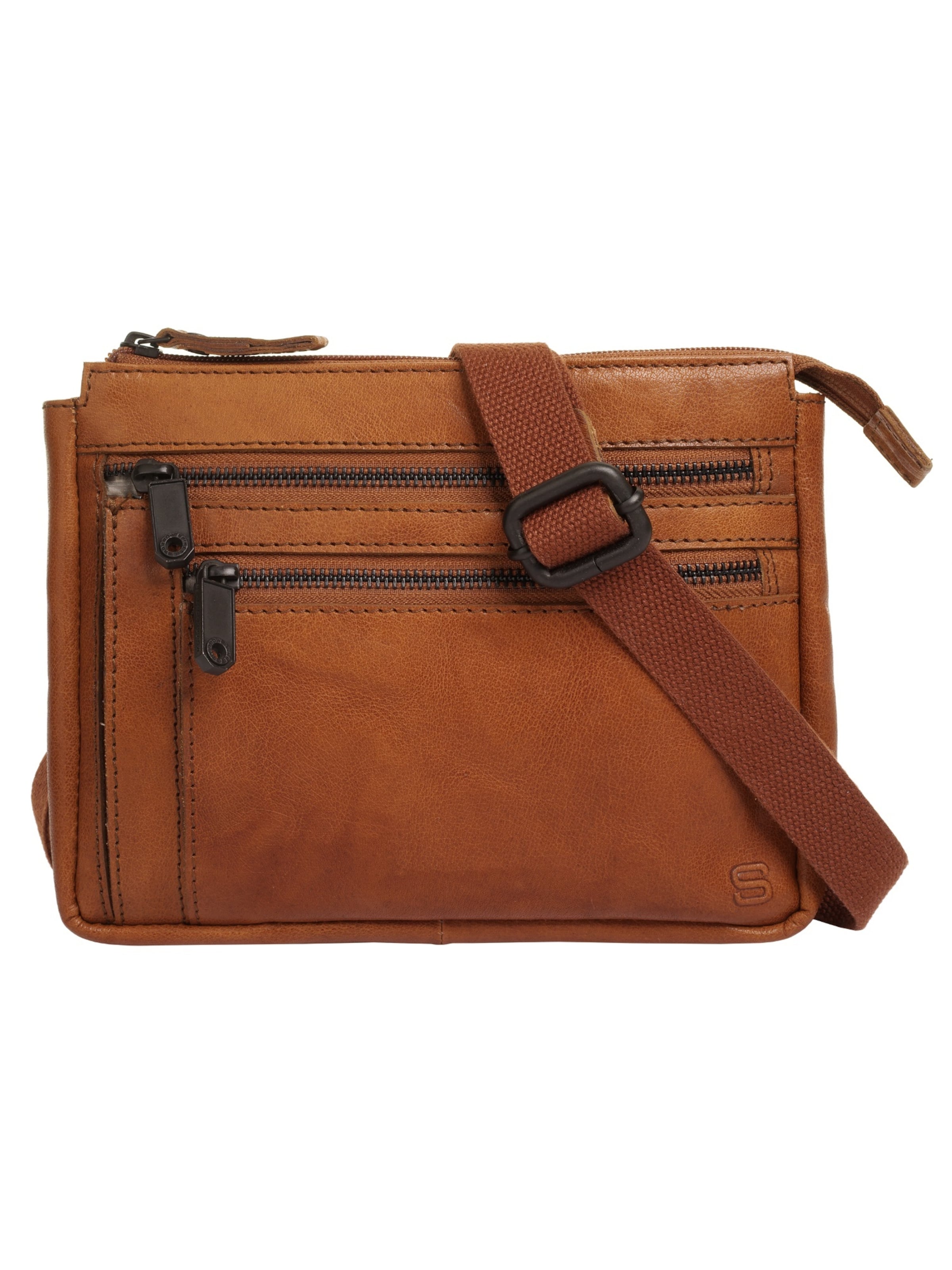 Spikes & Sparrow Crossbody Bag in Brown: front