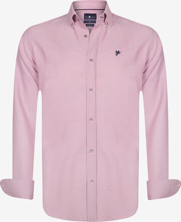 DENIM CULTURE Button Up Shirt 'Fedro' in Pink: front