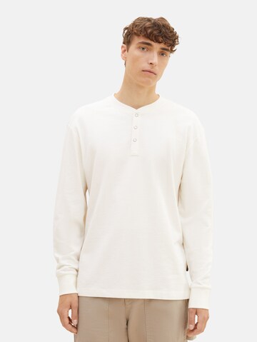 TOM TAILOR DENIM Shirt in Weiß: Vorderseite