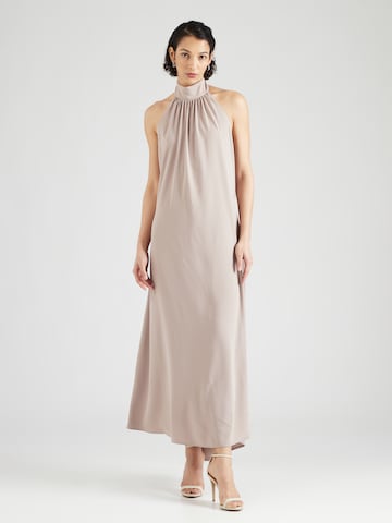 ABOUT YOU x Iconic by Tatiana Kucharova Dress 'Celia' in Beige: front