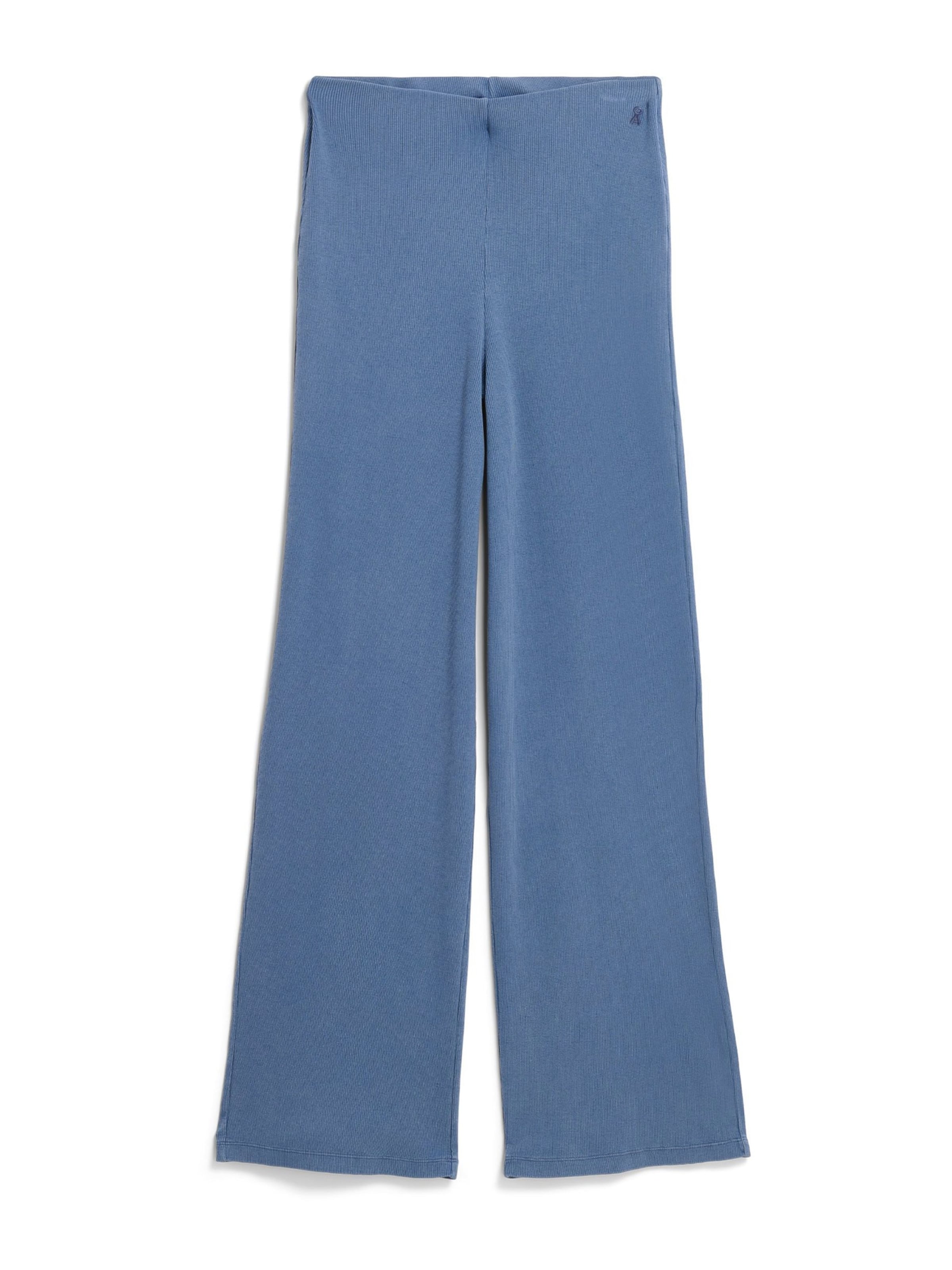 ARMEDANGELS Flared Trousers in Blue: front
