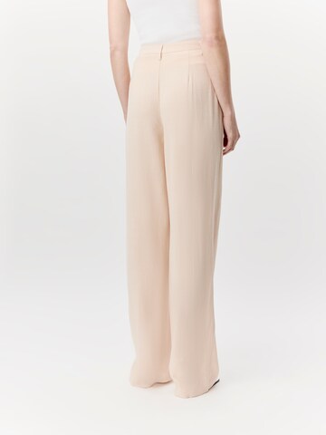 LeGer by Lena Gercke Regular Bandplooibroek 'Thora Tall' in Beige