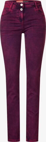 CECIL Regular Jeans in Purple: front