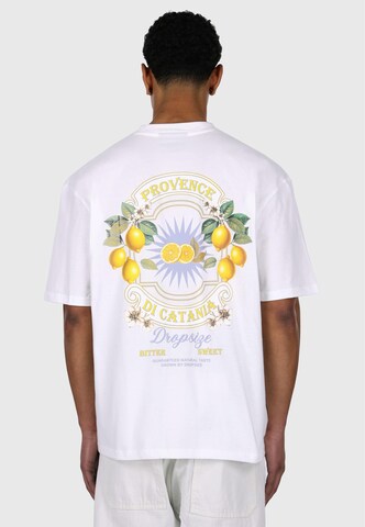 Dropsize T-Shirt 'Citrus' in Weiß: Vorderseite