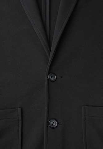 Street One MEN Regular fit Suit Jacket 'Piqué Jersey' in Black