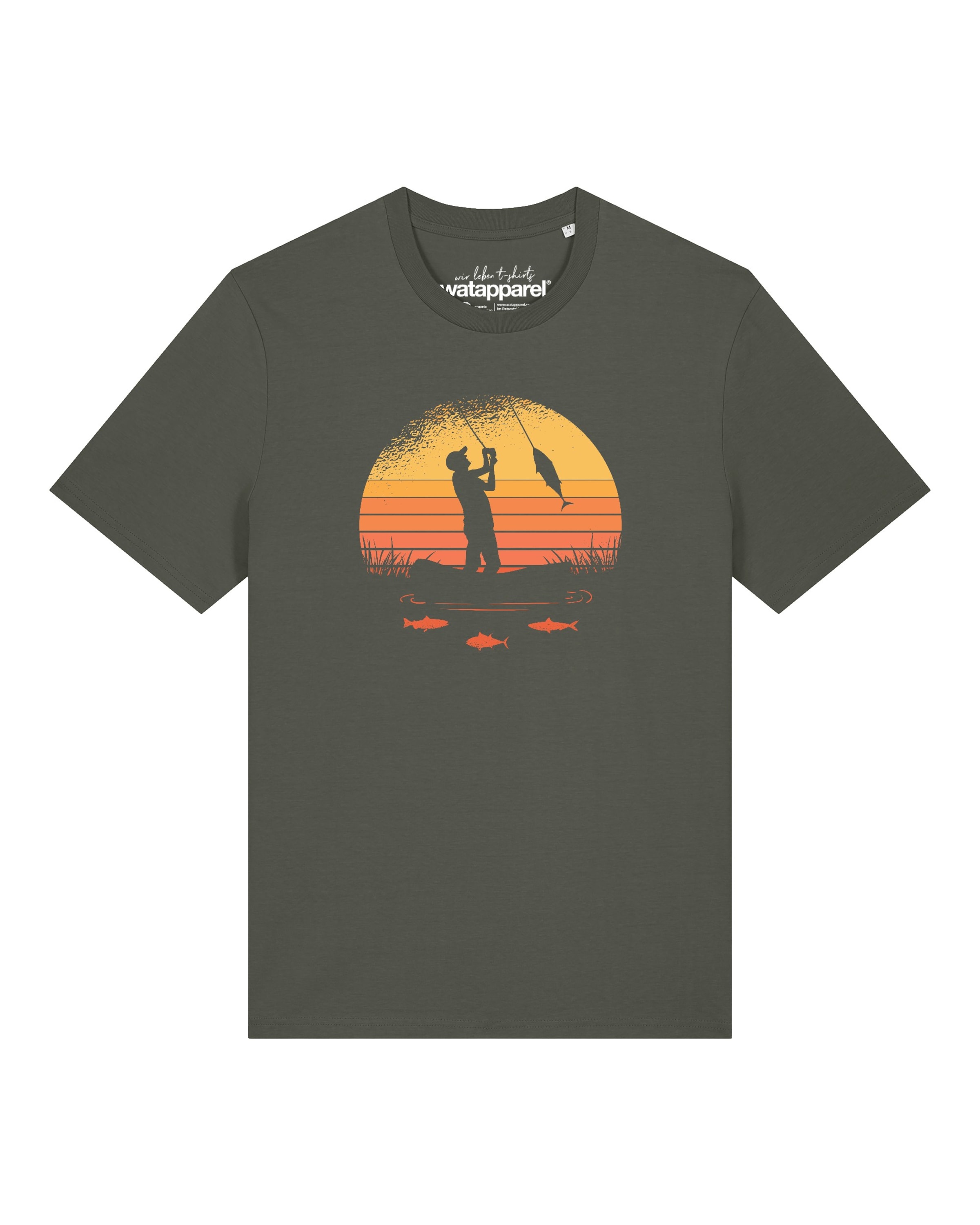 T-Shirt 'Angler' Watapparel en vert : devant