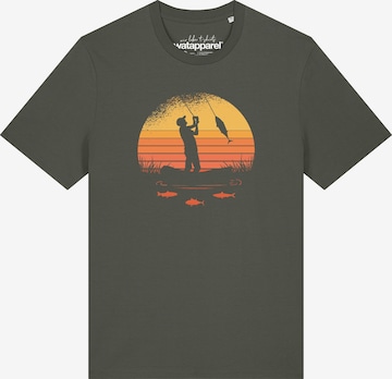 T-Shirt 'Angler' Watapparel en vert : devant