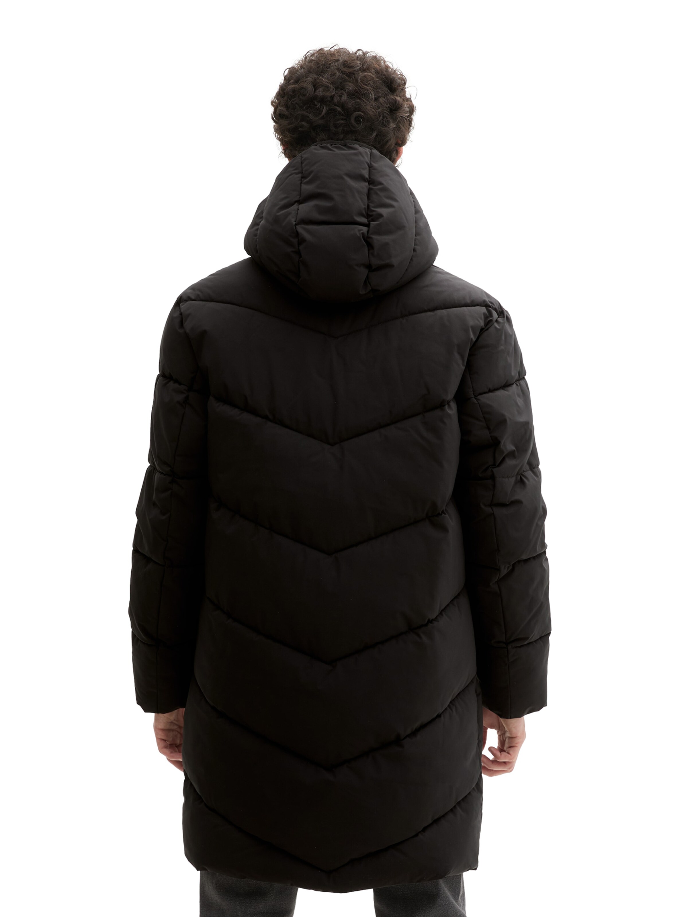 TOM TAILOR DENIM Winterjacke in Schwarz