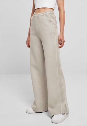 Urban Classics Wide leg Broek in Grijs: voorkant