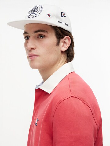 Tommy Jeans Pet in Wit: voorkant