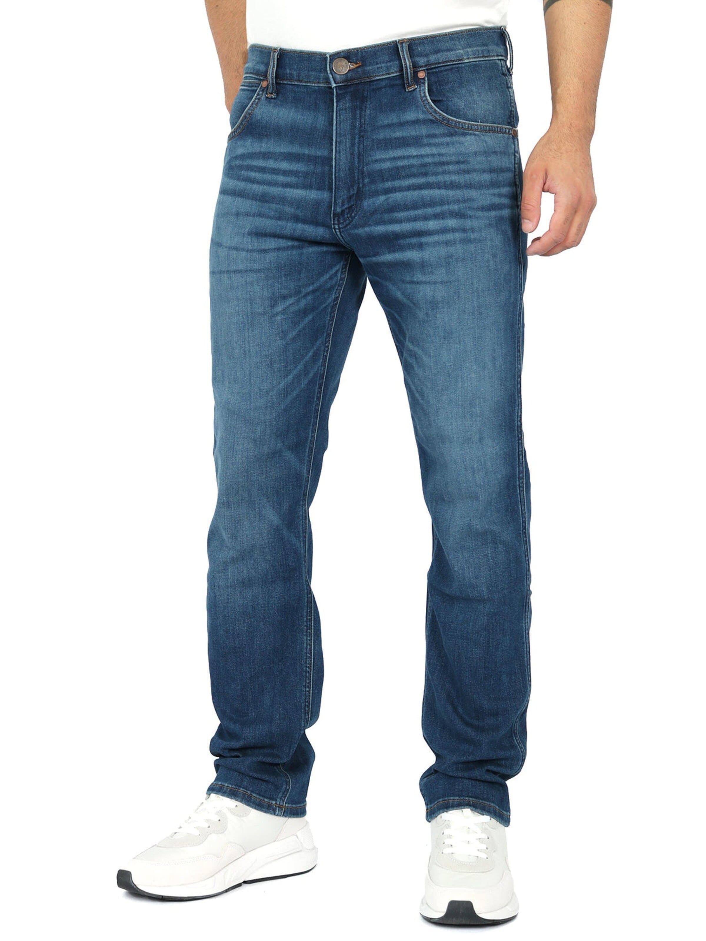 WRANGLER Regular Jeans 'Light & Supersoft Greensboro Hare' in Blauw