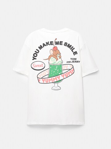 Pull&BearMajica 'TOM JERRY' - bijela boja