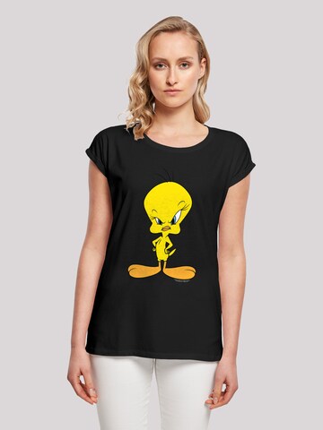 T-shirt 'Looney Tunes Angry Tweety' F4NT4STIC en noir : devant