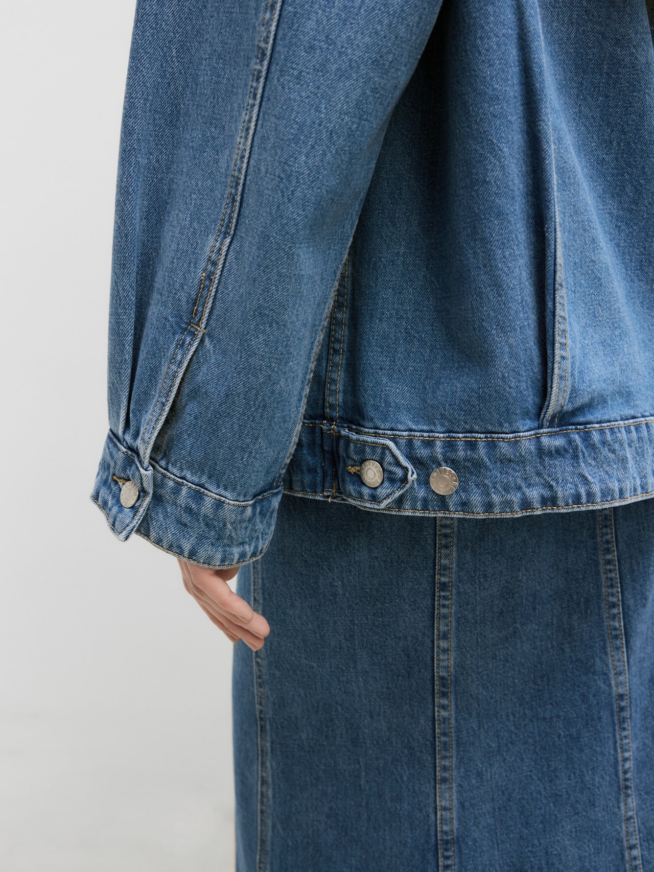 EDITED Producten Tussenjas 'Jazlyn' Blauw denim