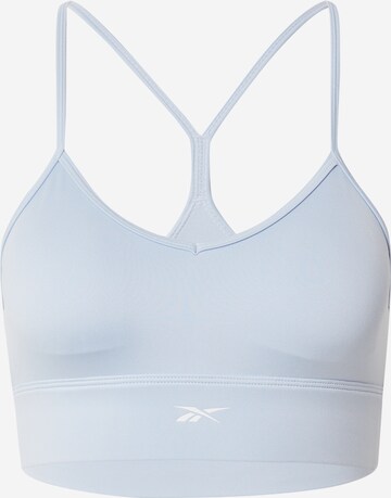 Reebok - Bustier Sujetador deportivo en azul: frente