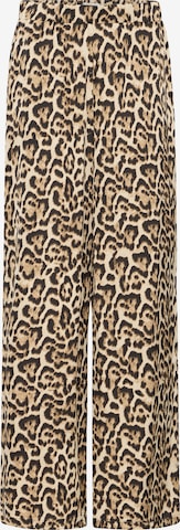 Wide Leg Pantalon 'IHCNima' ICHI en marron : devant