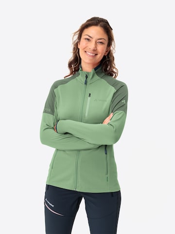VAUDE Athletic Jacket 'Elope' in Green: front