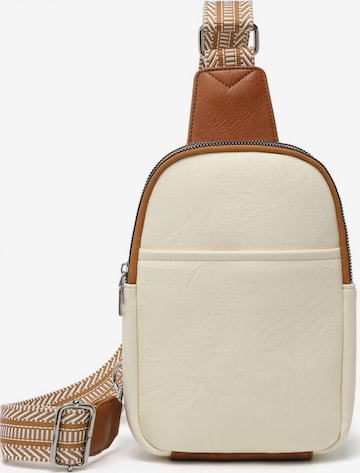 Kono Crossbody Bag in Beige: front