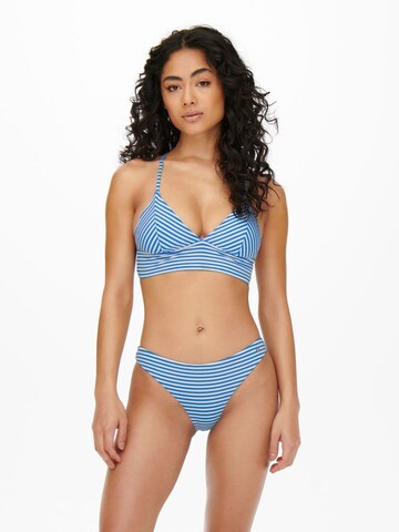 ONLY Triangel Bikini in Blau